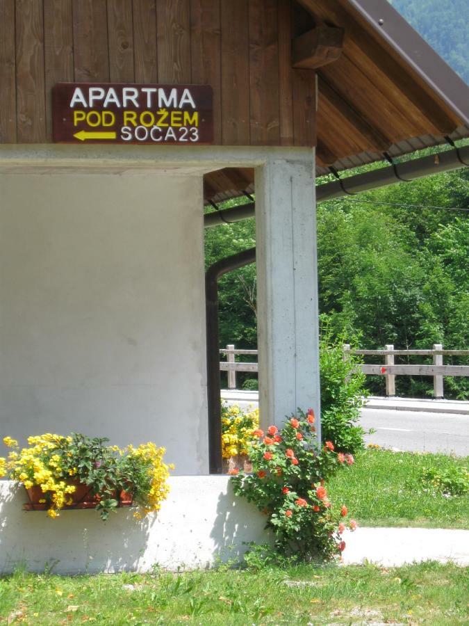 Apartma Pod Rozem Soča Exteriér fotografie